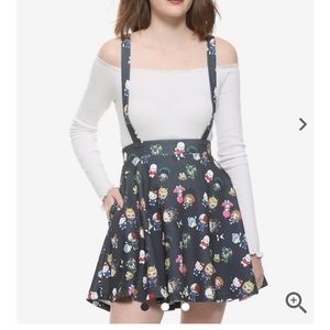 My hero academia hello kitty and friends skirt WITH POCKETS ! Suspenders